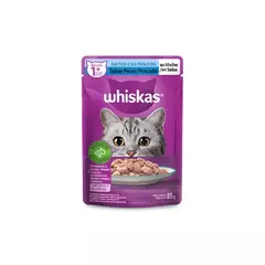 WHISKAS SACHÊ SABOR PEIXE/ PESCADO GATOS CASTRADOS 1+ 85G