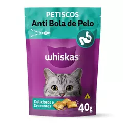 WHISKAS PETISCO ANTI BOLA PELO 40G