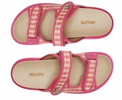 Papete birken Anacapri Papete Rosa E Laranja Velcro - loja online