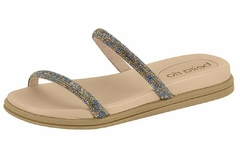 Chinelo Rasteira Strass Beira Rio Feminino Bege - comprar online