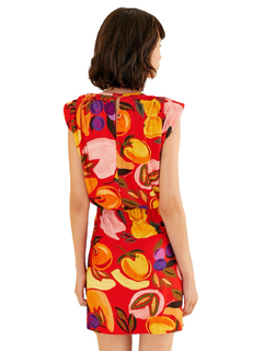 Vestido Curto Farm Ombreira Vento Fruta - comprar online