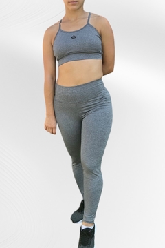 CALZA GRIS JASPEADO LYCRA®