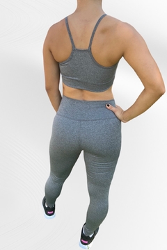 CALZA GRIS JASPEADO LYCRA® - comprar online