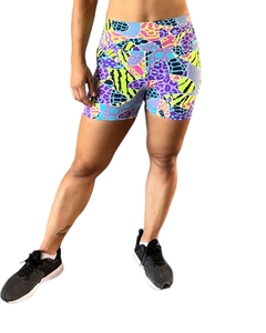 SHORT PRINT FLUOR LYCRA®