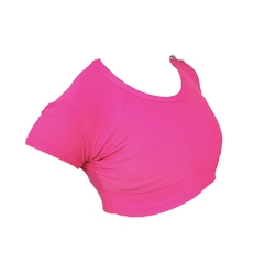 TOP MANGA CORTA NIÑA FUCSIA LYCRA® - comprar online