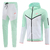 Conjunto Nike Tech Fleece "Verde/Branco/Rosa"