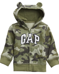 Blusa Moletom com Zíper Militar GAP - Baby Boy (0 a 24 Meses) na internet