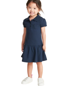 Vestido Polo Azul Marinho OLD NAVY - Toddler Girl (2 a 7 Anos)