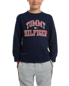 Blusa Moletom Azul Marinho TOMMY HILFIGER - Menino - Baby Bens Importados | Roupas Infantis de Qualidade