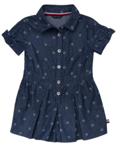 Vestido Jeans Estrelas TOMMY HILFIGER - Baby Girl (0 a 24 Meses)