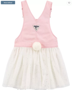 Vestido Jardineira Bunny Tule Rosa OSHKOSH - Menina - Baby Bens Importados | Roupas Infantis de Qualidade