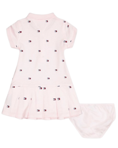 Vestido Polo Rosa Logo TOMMY HILFIGER - Baby Girl - comprar online