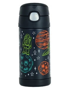 Garrafa Térmica FUNtainer THERMOS - Preta Astronauta (355 ml) na internet