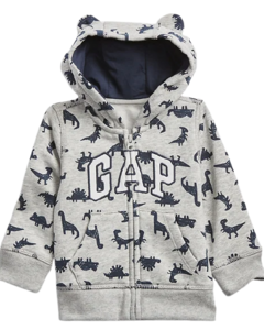 Blusa Moletom com Zíper Dinossauro GAP - Baby Boy (0 a 24 Meses) - comprar online