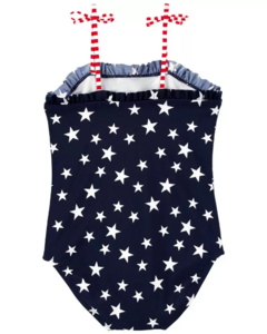 Maiô Azul Marinho Estrelas OSHKOSH - Toddler Girl (2 a 7 Anos) - Baby Bens Importados | Roupas Infantis de Qualidade