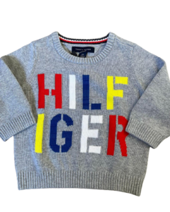 Suéter Cinza Letras Coloridas TOMMY HILFIGER - Baby Boy (0 a 24 Meses)