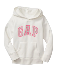 Blusa Moletom Branca sem Zíper GAP - Toddler Girl (2 a 7 Anos) - comprar online