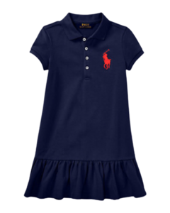 Vestido Polo Azul Marinho RALPH LAUREN - Menina