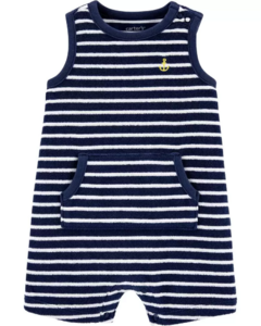 Romper Listrado Azul Marinho CARTER'S - Bebê Menino - Baby Bens Importados | Roupas Infantis de Qualidade