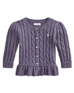 Cardigã Roxo RALPH LAUREN - Baby Girl na internet