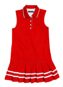 Vestido Polo Regata Vermelho 2 TOMMY HILFIGER - Toddler Girl (2 a 7 Anos)