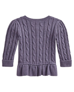 Cardigã Roxo RALPH LAUREN - Baby Girl - comprar online