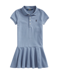 Vestido Polo Azul RALPH LAUREN - Menina - Baby Bens Importados | Roupas Infantis de Qualidade