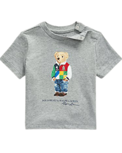 Camiseta Cinza Polo Bear RALPH LAUREN - Bebê Menino