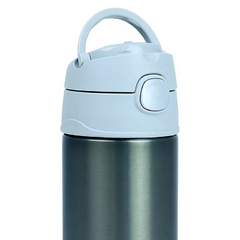 Garrafa Térmica FUNtainer THERMOS - Cinza Claro (470 ml) - Baby Bens Importados | Roupas Infantis de Qualidade