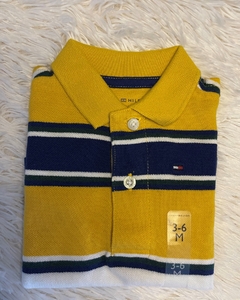 Camiseta Polo Amarela Listrada TOMMY HILFIGER - Baby Boy (0 a 24 Meses) - loja online