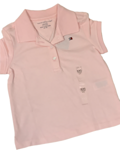 Camiseta Polo Rosa TOMMY HILFIGER - Toddler Girl (2 a 7 Anos)