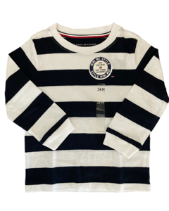 Camiseta Manga Longa Listrada 1 TOMMY HILFIGER - Baby Boy (0 a 24 Meses)