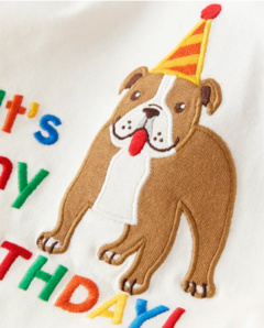 Camiseta Manga Longa "It's my Birthday" GYMBOREE - Toddler Boy (2 a 7 Anos) - loja online