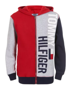 Blusa Moletom Cinza e Vermelha TOMMY HILFIGER - Menino na internet