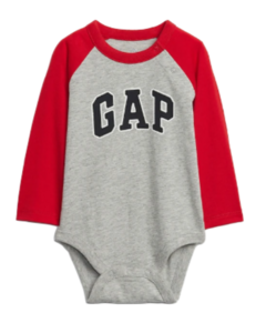 Bodysuit Cinza/Vermelho GAP - Bebê Menino - comprar online