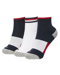 Kit de Meias 3 Pares Quarter Top TOMMY HILFIGER - Menino - comprar online