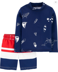 Conjunto 2 Peças de Banho Barcos CARTER'S - Toddler Boy (2 a 7 Anos)