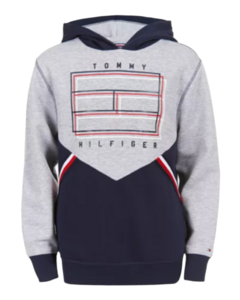 Blusa Moletom Cinza e Azul Marinho TOMMY HILFIGER - Menino