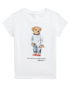 Camiseta Branca Polo Bear RALPH LAUREN - Bebê Menina na internet