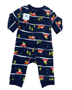 Macaquinho Pijama Azul Marinho Natal OLD NAVY - Baby Boy (0 a 24 Meses)