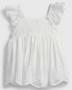 Bata Branca Renda GAP - Baby Girl (0 a 24 Meses)