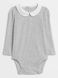 Bodysuit Mockneck Cinza GAP - Bebê Menina - comprar online