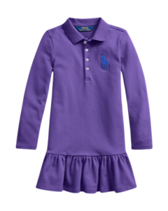 Vestido Polo Manga Longa Roxo RALPH LAUREN - Menina