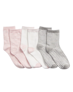 Kit de Meias 3 Pares Diversas GAP - Menina