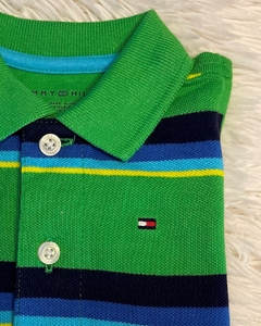 Camiseta Polo Verde Listrada TOMMY HILFIGER - Baby Boy (0 a 24 Meses) na internet