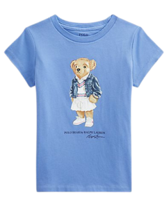 Camiseta Azul Claro Polo Bear RALPH LAUREN - Toddler Girl (2 a 7 Anos)