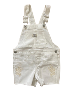 Jardineira Jeans Branca OSHKOSH - Menina - Baby Bens Importados | Roupas Infantis de Qualidade