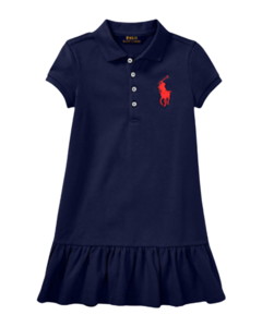 Vestido Polo Azul Marinho RALPH LAUREN - Menina - comprar online