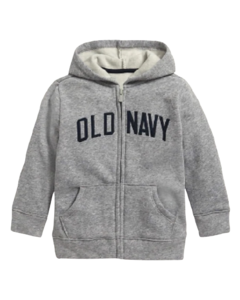 Blusa Moletom Cinza com Zíper OLD NAVY - Menino - comprar online