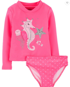 Conjunto 2 Peças de Banho Cavalo Marinho CARTER'S - Baby Girl (0 a 24 Meses) - comprar online